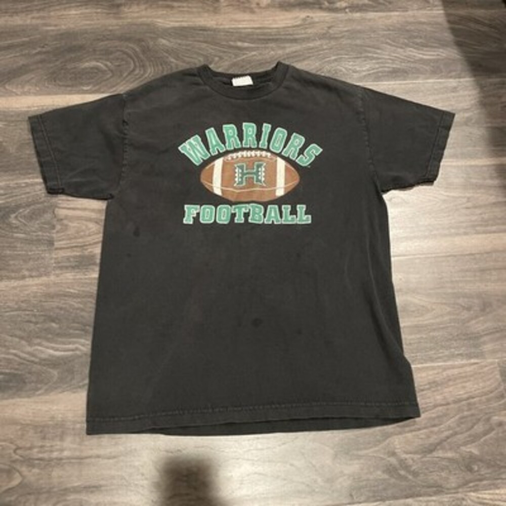 Vintage Hawaii Rainbow Warriors Football T Shirt Medium Foot Locker Team Edition